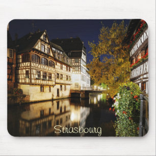 Straßburg bei Nacht Mousepad