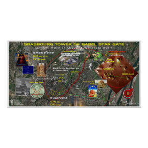 Straßburg - Europaparlament-Plan Poster