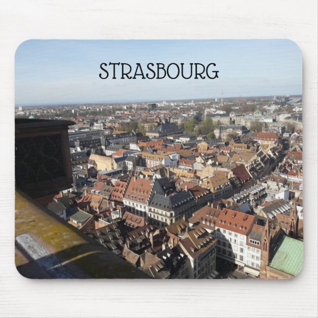 Straßburg Frankreich Aussicht von der Kathedrale Mousepad (Vorne)