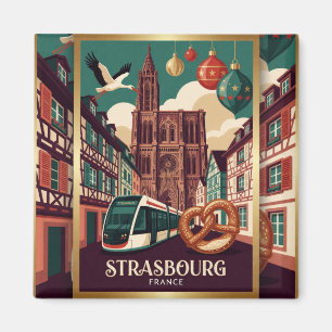 Straßburg Frankreich Historische Reise Magnet