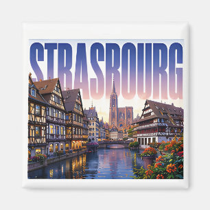 Straßburg Frankreich Reise Märchenkanal Schönheit Magnet