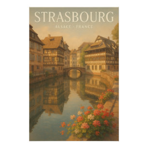 Straßburg — Frankreich Romantikstadt Poster