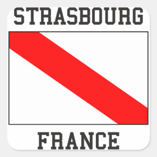 Straßburg Quadratischer Aufkleber