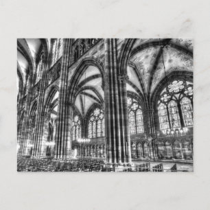Strassburger Kathedrale Bleiglas Postkarte