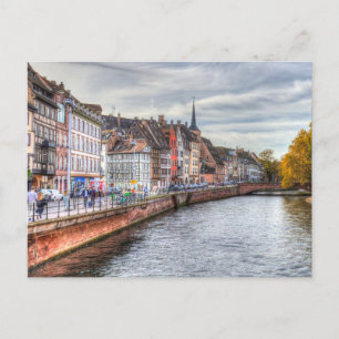 Straßburger Stadtansicht Feiertagspostkarte