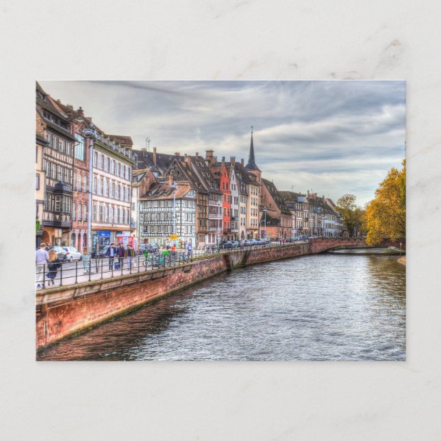 Straßburger Stadtansicht Feiertagspostkarte (Vorderseite)