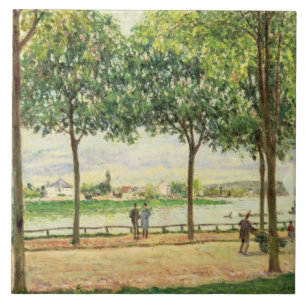 Straße Alfred Sisleys   der spanischen Fliese