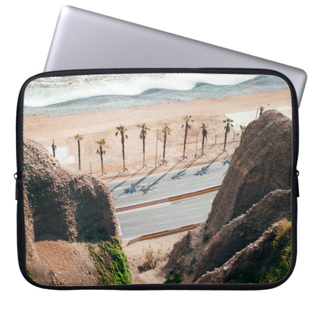 Straße am Meer Laptopschutzhülle (Vorderseite)