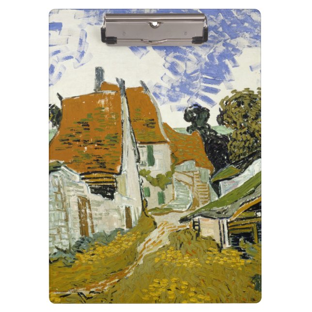 Straße Auvers-sur-Oise Vincent van Gogh Klemmbrett (Vorderseite)