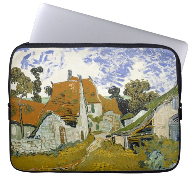 Straße Auvers-sur-Oise Vincent van Gogh Laptopschutzhülle (Vorderseite)