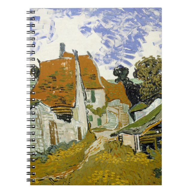 Straße Auvers-sur-Oise Vincent van Gogh Notizblock (Vorderseite)