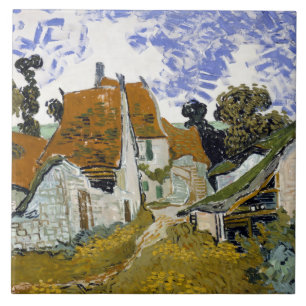 Straße Auvers-sur-Oise von Vincent van Gogh Fliese