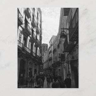 Straße Barcelona Postkarte