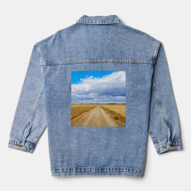 Straße Boadilla del Camino - Itero de la Vega Jeansjacke (Rückseite)