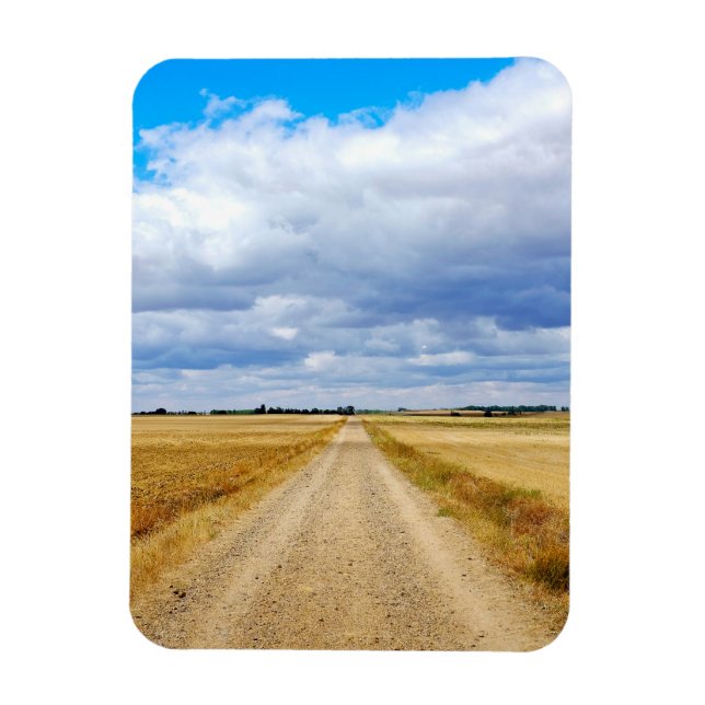 Straße Boadilla del Camino - Itero de la Vega Magnet (Vertikal)