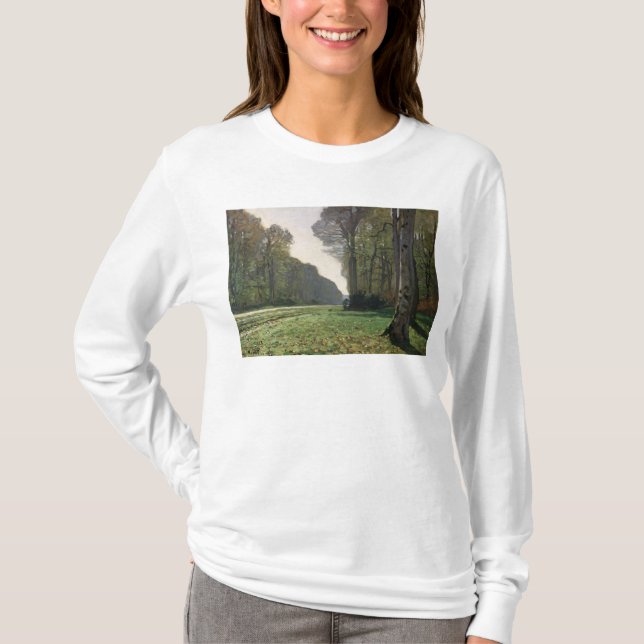 Straße Claude Monets | zu Bas-Breau, Fontainebleau T-Shirt (Vorderseite)