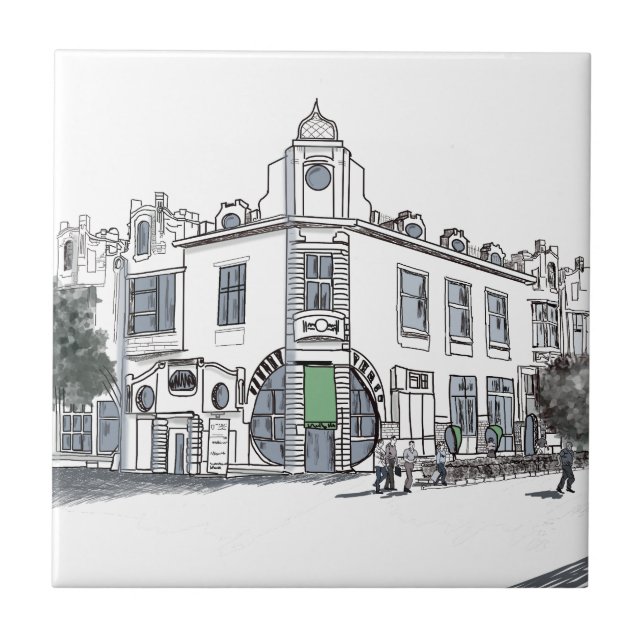 Straße der Altstadt Fliese (Vorderseite)