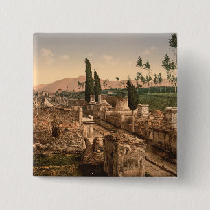 Straße der Gräber, Pompeji, Kampanien, Italien Button