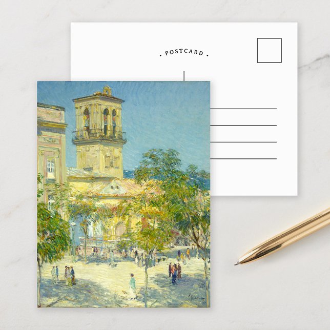 Straße des großen Kapitäns | Childe Hassam Postkarte (Von Creator hochgeladen)