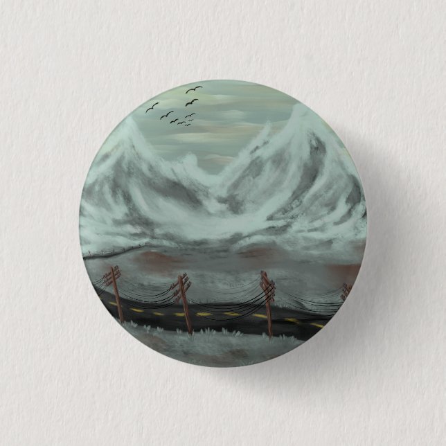 Straße Desolat Button (Vorderseite)