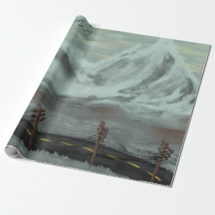 Straße Desolat Geschenkpapier