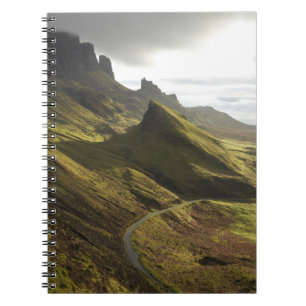 Straße, die die Quiraing, die Insel Skye, Notizblock