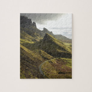 Straße, die die Quiraing, die Insel Skye, Puzzle