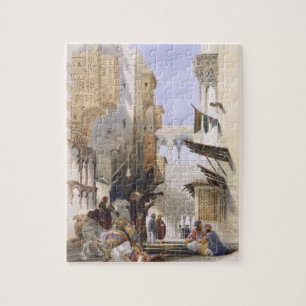 Straße, die zu EL Azhar, großartiges Kairo, Knei Puzzle