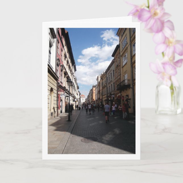 Straße Floriańska in der Altstadt von Krakau Karte (Orchidee)