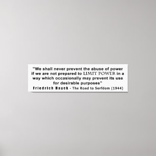 Straße Friedrich Hayek zum Leinwanddruck