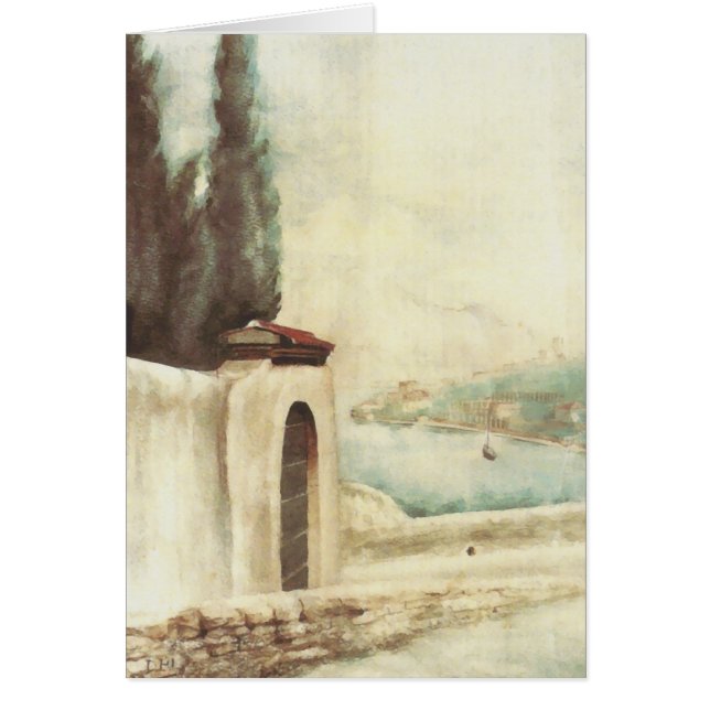 Straße Gargnano nach San Gaudenzio, D.H. Lawrence (Vorne)