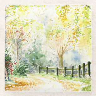 Straße Glasuntersetzer