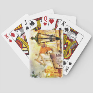 Straße im alten Teil von Prag Spielkarten