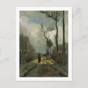 Straße im Herbst, Vincent van Gogh Postkarte