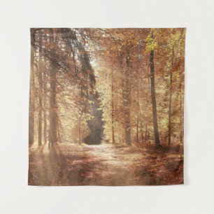Straße im Herbst Waldweg, Abenteuer, Blätter, la Wandteppich