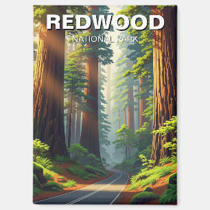 Straße im Redwood-Nationalpark Magnet