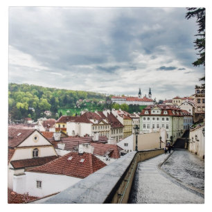 Straße im Stadtzentrum von Prag Fliese