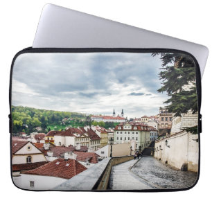 Straße im Stadtzentrum von Prag Laptopschutzhülle