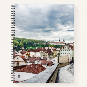 Straße im Stadtzentrum von Prag Notizbuch