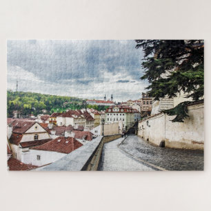 Straße im Stadtzentrum von Prag Puzzle