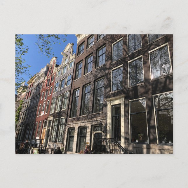 Straße in Amsterdam, Niederlande Postkarte (Vorderseite)