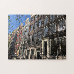 Straße in Amsterdam, Niederlande. Puzzle