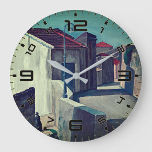Straße in Cagnes – Wanduhr für feine Kunst