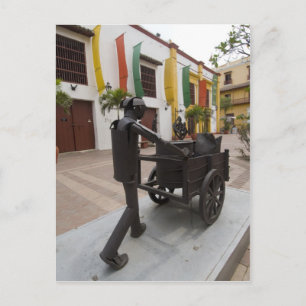 Straße in Cartagena, Kolumbien Postkarte