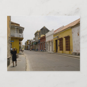 Straße in Cartagena Postkarte