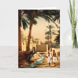 Straße in der Altstadt, Biskra, Algerien, Geburtst Karte