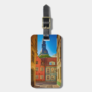Straße in der Altstadt  Estland Gepäckanhänger