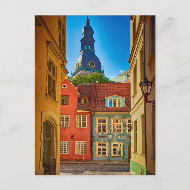 Straße in der Altstadt| Estland Postkarte (Vorderseite)