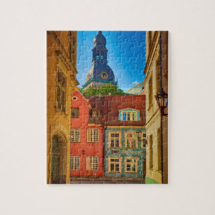 Straße in der Altstadt  Estland Puzzle