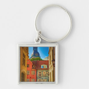 Straße in der Altstadt Estland Schlüsselanhänger